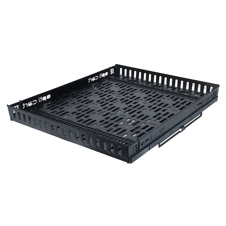 Effizient 28 in Plastic Sliding Shelf, black, PK 5 EL 28380